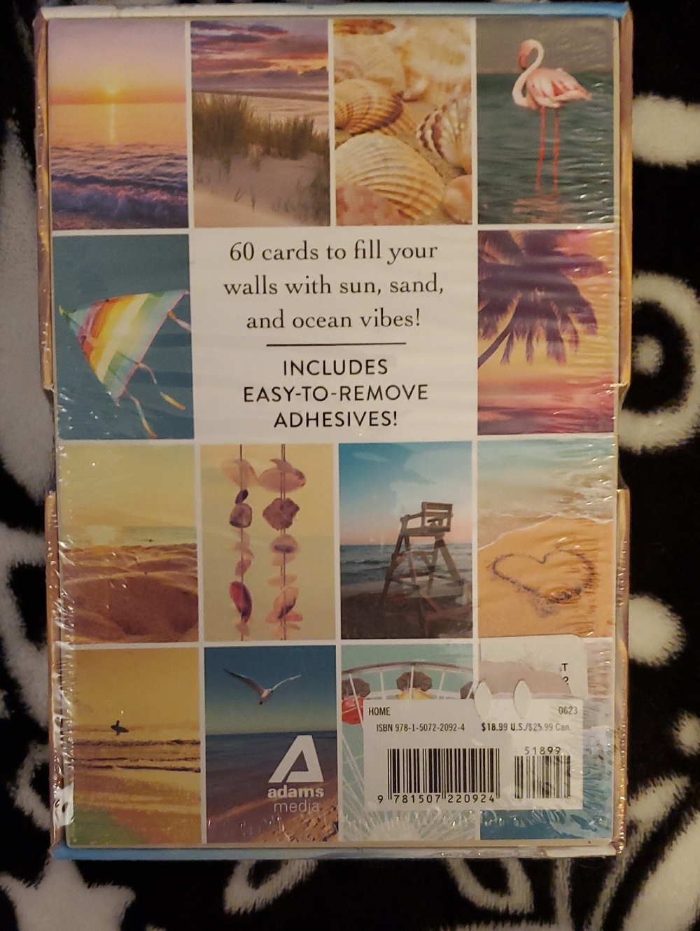 Adams Media Beach Art Card Set - Multicolor Coastal Wall Décor